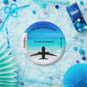 Rente Boarding Pass Destination Beach Scene Pappteller (Party)