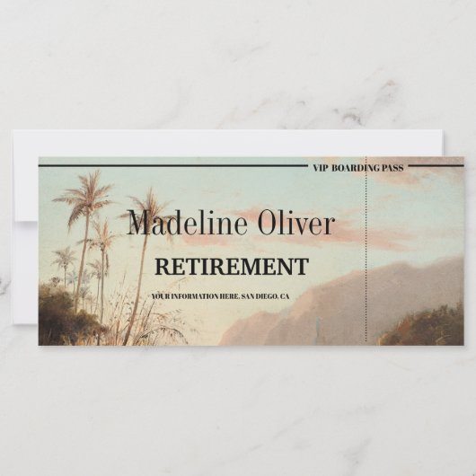 Rente Boarding Pass Tropeninsel (Rückseite)