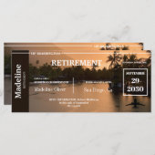 Rente Boarding Pass Tropical Sunset (Vorne/Hinten)