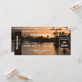 Rente Boarding Pass Tropical Sunset