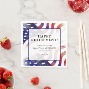 Rente Celebration American Flag Background Serviette