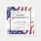 Rente Celebration American Flag Background Serviette (Vorderseite)