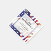 Rente Celebration American Flag Background Serviette (Ecke)