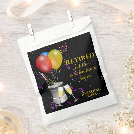 Rente Celebration Black Paper Geschenktütchen (Ausgeschnitten)