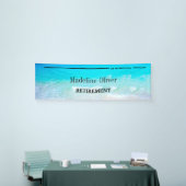 Rente Celebration Blue Beach Boarding Pass Banner (Messeveranstaltung)