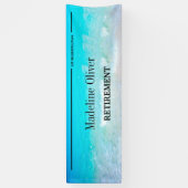 Rente Celebration Blue Beach Boarding Pass Banner (Vertikal)