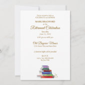 Rente Celebration Einladung Bücher (Rückseite)