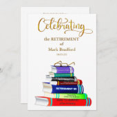 Rente Celebration Einladung Bücher (Vorne/Hinten)