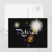 Rente Celebration Einladungspostkarte (Vorne/Hinten)