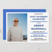 Rente Celebration Party Foto Einladung (Vorne/Hinten)