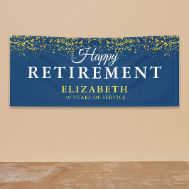 Rente Celebration Party Gold Glitzer Blue Banner