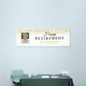 Rente Celebration Party Gold Glitzer Foto Banner (Messeveranstaltung)