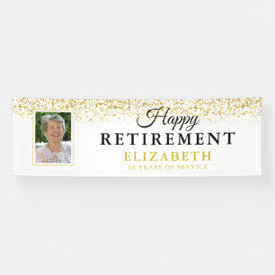 Rente Celebration Party Gold Glitzer Foto Banner