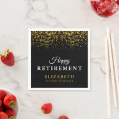 Rente Celebration Party Gold Glitzer Serviette (Beispiel)