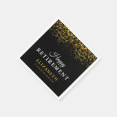 Rente Celebration Party Gold Glitzer Serviette (Ecke)