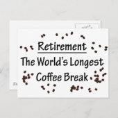 Rente: Die längste Kaffeepause der Welt Postkarte (Vorne/Hinten)