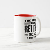 Rente Die Legende hat die Custom Zweifarbige Tasse (VorderseiteRechts)