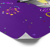 Rente - Feier zum Thema Sparkling Lila Poster (Ecke)