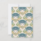 Rente für Blaukrebse Dankeskarte (Rückseite)