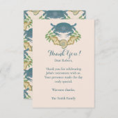 Rente für Blaukrebse Dankeskarte (Vorne/Hinten)