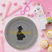 Rente für den Trooper in Grau und Schwarz-Staat Pappteller (Party)