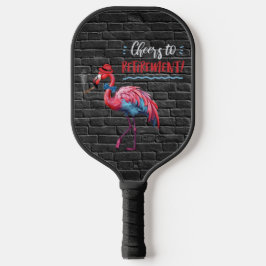 Rente für Männer - Klapper Pink Flamingo Hat Cigar Pickleball Schläger