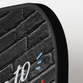 Rente für Männer - Klapper Pink Flamingo Hat Cigar Pickleball Schläger (Linke Seite)