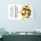 Rente für Schwarze und Gold Banner (Messeveranstaltung)