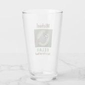 Rente glücklich Niedlich Funny Lazy Sloth Beer Pin Glas (Rückseite)