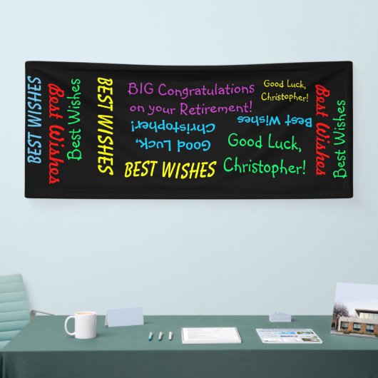 Rente Glückwunsch Spaß Banner (Messe)