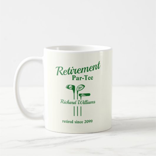Rente Golf Clubs Themenpar T-Shirt Kaffeetasse (Links)