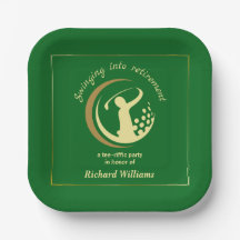Rente Golf Party Classic Green Golden Player