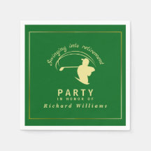 Rente Golf Party Classic Green Golden Player