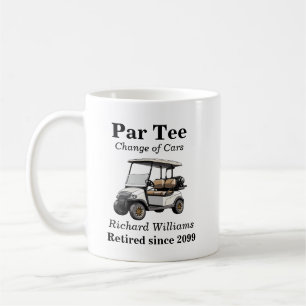 Rente Grau Golf Cart Par T-Shirt Themed Kaffeetasse