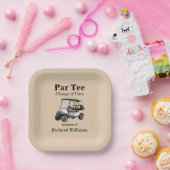 Rente Grau Golf Cart Par T-Shirt Themed Pappteller (Party)