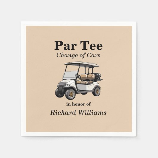 Rente Grau Golf Cart Par T-Shirt Themed Serviette (Vorderseite)