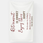 Rente ist süß genießen diese Umschichtung Rente Banner (Vertikal)