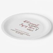 Rente ist süß genießen diese Umschichtung Rente Pappteller (Schrägansicht)