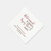 Rente ist süß genießen diese Umschichtung Rente Serviette (Ecke)