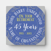 Rente & Long Service Award Fotoplatte (Vorderseite)