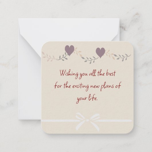 Rente Mitteilungskarte (Rückseite)