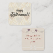 Rente Mitteilungskarte (Vorne/Hinten)