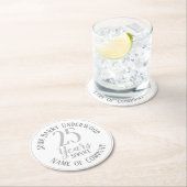 Rente oder Party für den langfristigen Dienst Runder Pappuntersetzer (Vor Ort)