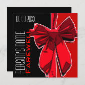 Rente Party Abschied von Abschied CUSTOMIZE Einladung (Vorne/Hinten)