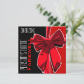 Rente Party Abschied von Abschied CUSTOMIZE Einladung (Stehend Vorderseite)