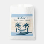 Rente Party Beach Palm Trees Geschenktütchen (Vorderseite)