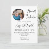 Rente Party Feier Rente Vater Mama Krankenschweste Einladung (Stehend Vorderseite)