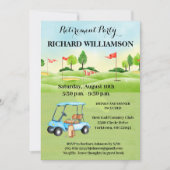 Rente Party Golf Party Einladung (Vorderseite)