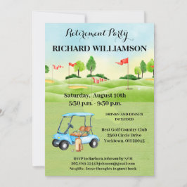 Rente Party Golf Party Einladung