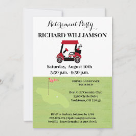 Rente Party Golf Party Einladung